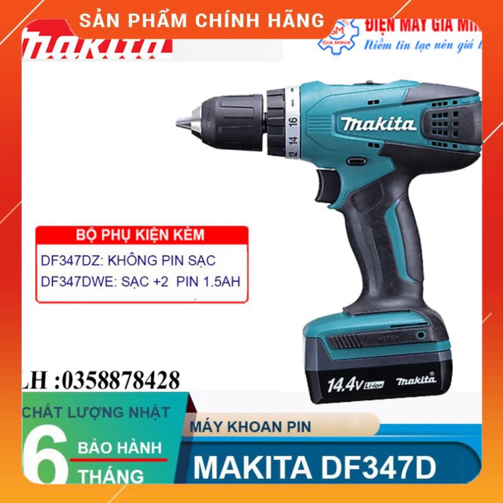 Máy khoan pin Makita DF347D 14.4V