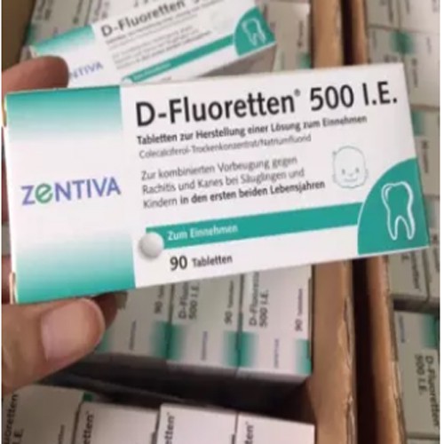 Vitamin D Fluoretten 500 I. E. Đức, 90 viên