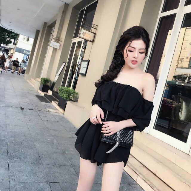 jum voan trễ vai xinh