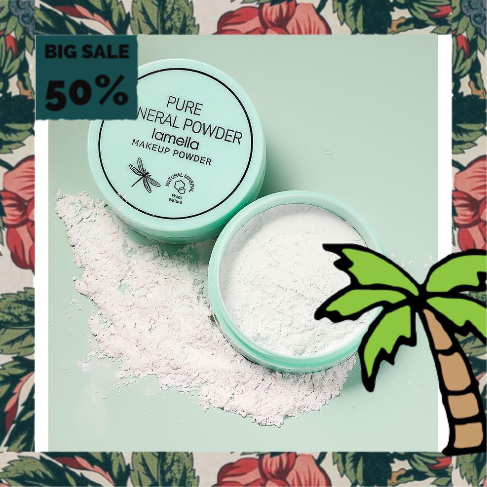 Bột Phấn Phủ Bột Khoáng Pure Mineral Powder Lameila 32g nội địa chính hãng makeup powder sỉ rẻ lâu trôi kiềm dầu | BigBuy360 - bigbuy360.vn