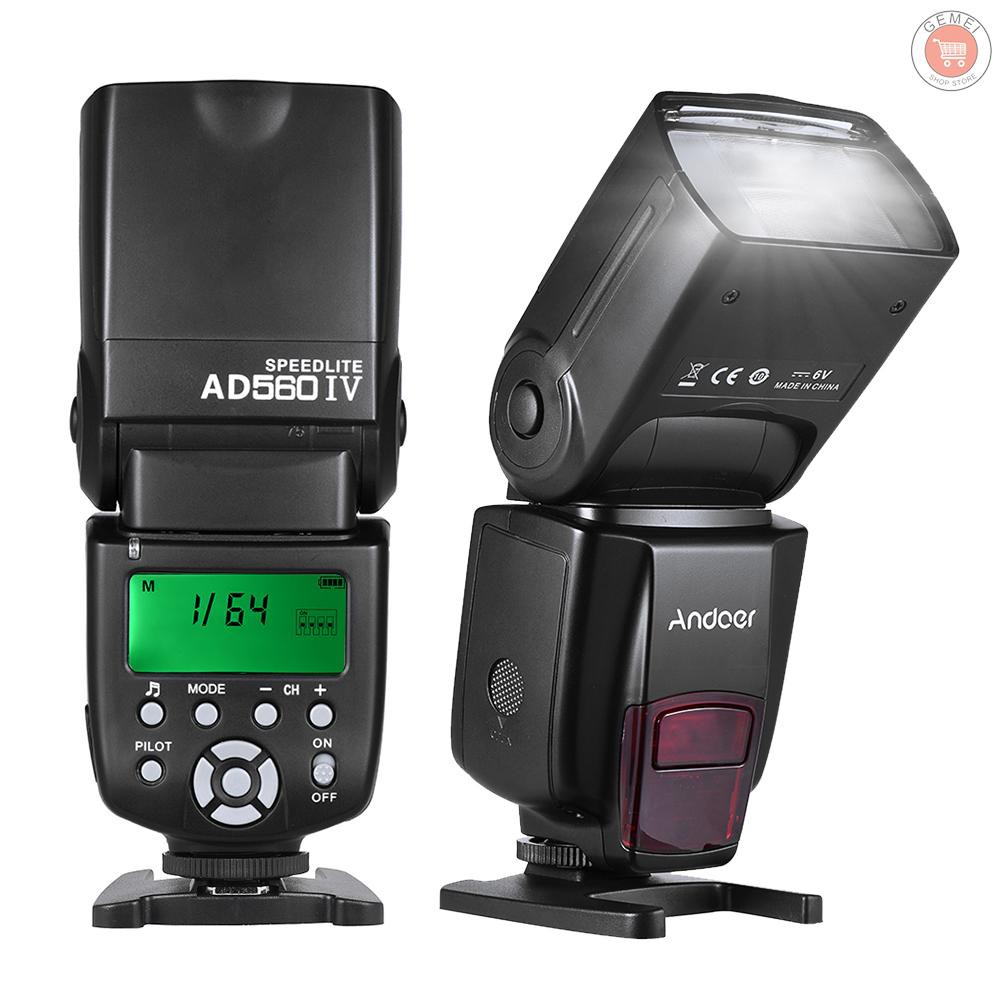 Đèn Led Gắn Trần Không Dây Ad560 Iv 2.4g Gn50 Lcd Cho Máy Ảnh Olympus Pentax For A7 / A7 Ii / A7S / A7R / A7S Ii