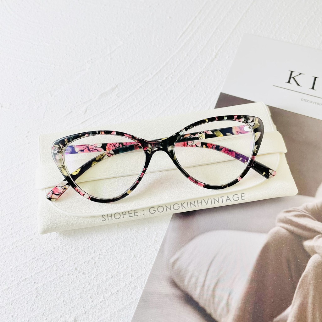 Gọng kính cận nữ ⚡𝑭𝑹𝑬𝑬𝑺𝑯𝑰𝑷⚡ mắt mèo nhựa dẻo Fiveminutes 2383 nhiều màu siêu xinh, lắp được cận từ 0-6 độ | BigBuy360 - bigbuy360.vn