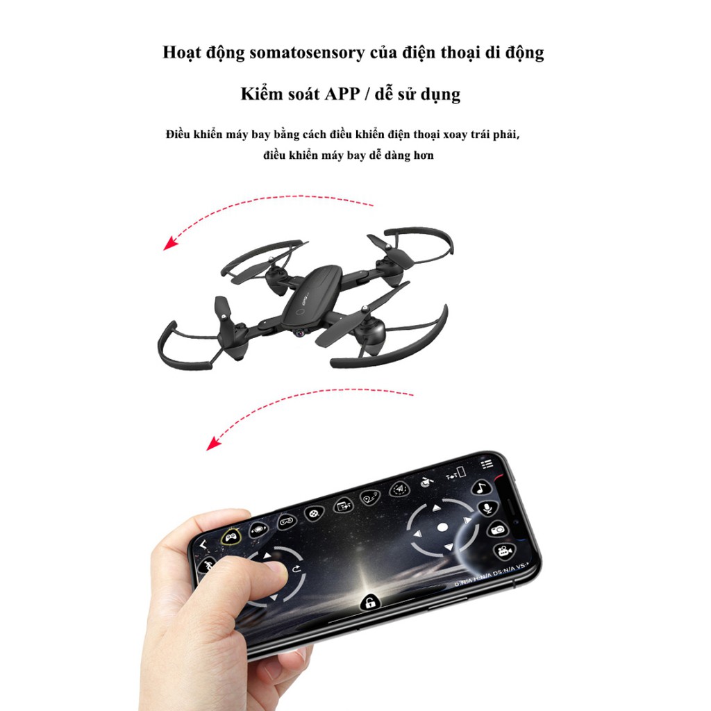 Flycam du lịch HD combo chụp ảnh 4K Modellf606