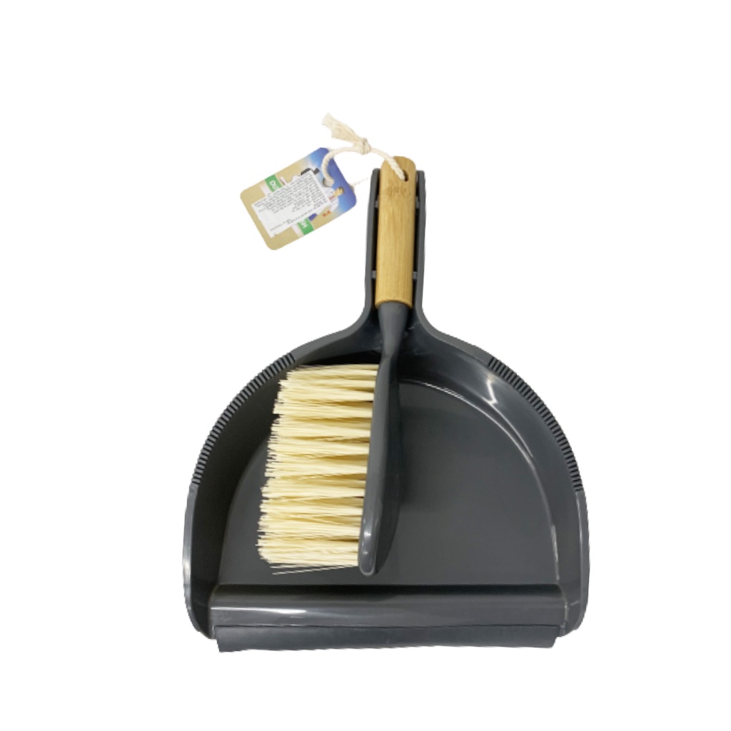 Bộ Bàn Chải Cán Tre &amp; Ky Quét Bụi Uncle Bills BC0650