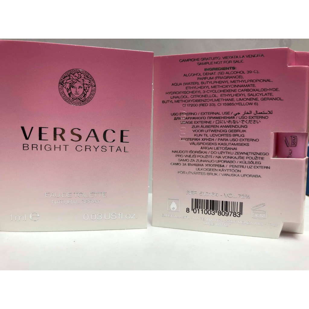 Mẫu Thử - Nước Hoa Versace Bright Crystal EDT 1ml | Thế Giới Skin Care