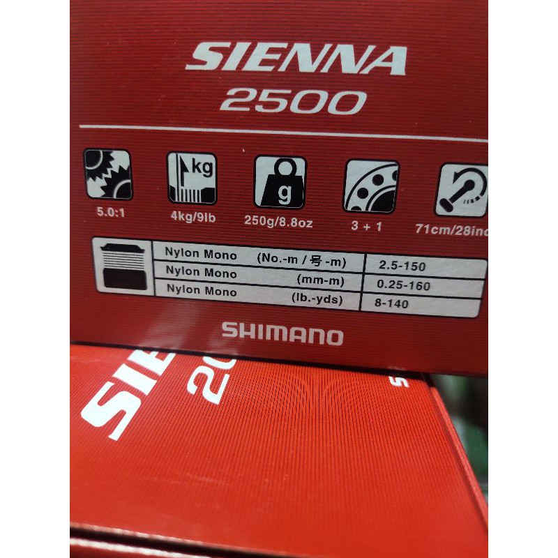 [HÀNG CHÍNH HÃNG] Máy câu cá Shimano Sienna 2500