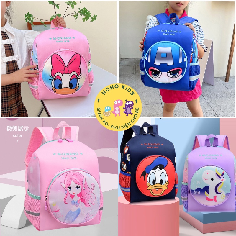 Balo trẻ em, ba lô đi học mẫu giáo mầm non siêu nhẹ Ngựa pony Công chúa Sư tử Caption Kỳ lân Unicorn HOHO kids
