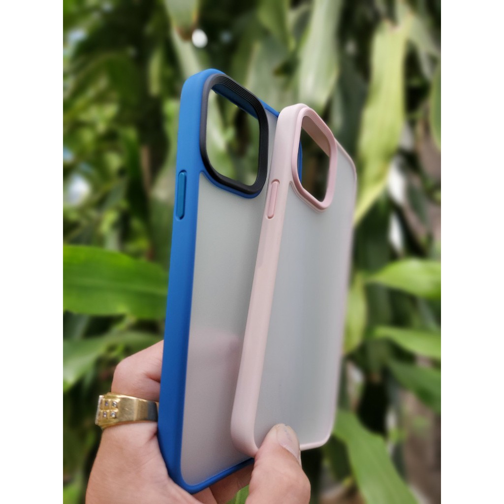 Ốp Likgus nhám viền màu dẻo iPhone 13, 13 Pro, 13Pro max lưng nhám chống Vân tay, chống sốc siêu bền đẹp