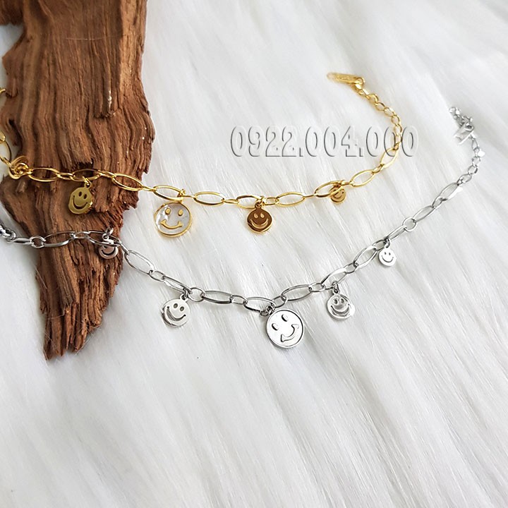 Lắc tay luôn luôn mỉm cười, lắc tay nữ mặt cười LZ1659
