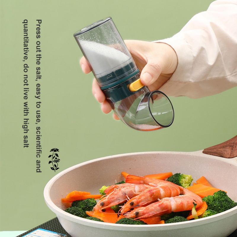 Bộ 3 Hộp Đựng Gia Vị Dạng Nhấn Chống Ẩm Chống Nấm Mốc Có Nắp Đậy Cho Nhà Bếp