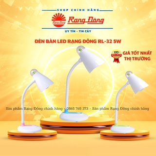 Đèn học để bàn Rạng Đông chống cận, đèn bàn RL-32 - 5W, gọn nhẹ, tốt cho mắt bé