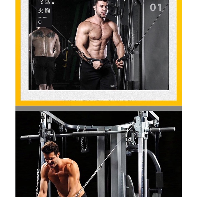 Đôi tay nắm tập gym, tay cầm kéo xô ngực, tay nắm chữ D, tay nắm kéo vai đôi hẹp, tay cầm móc tập gym tại nhà