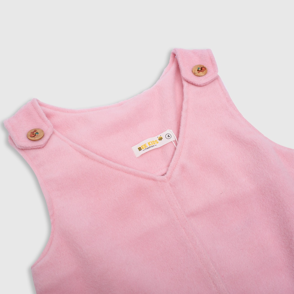 Yếm Nhung Bé Gái Bee Kids Chất Liệu Nỉ Nhung Dày Dặn , Ấm Áp (1-5 Tuổi) 1YN00911ST