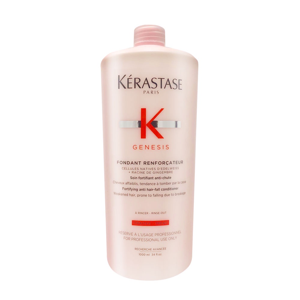 Bộ dầu gội xả chống rụng tóc Kerastase Genesis (Bain Hydra-Fortifiant 1000ml + Fondant Renforcateur 1000ml)