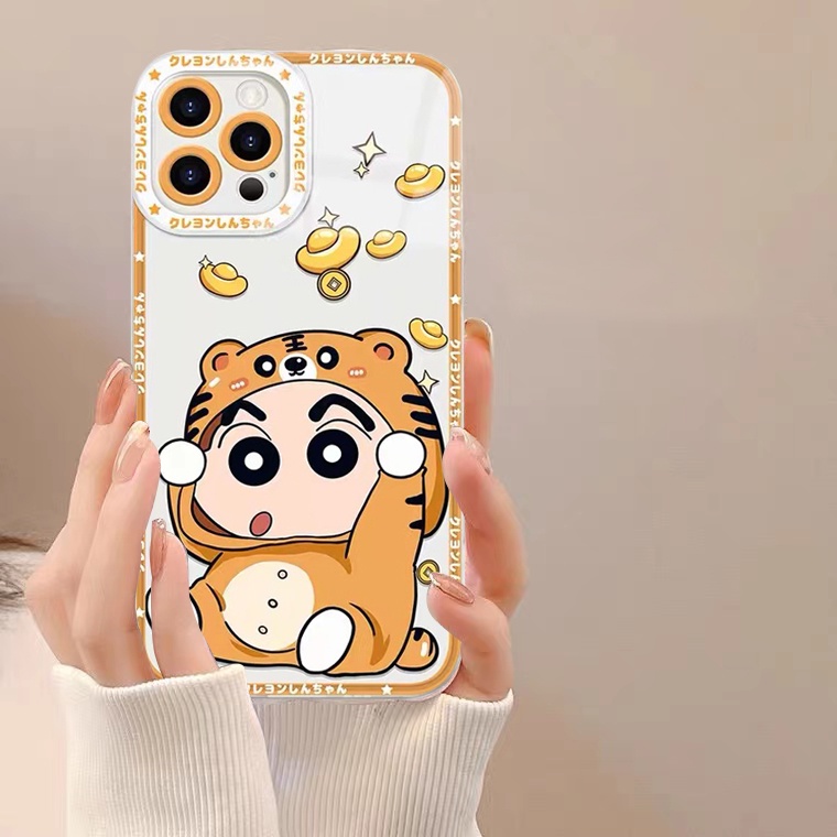 Ốp Điện Thoại Silicon TPU Mềm Trong Suốt Họa Tiết Hoạt Hình Chống Sốc Cho iPhone 13 12 11 Pro Max Mini X XR Xs Max 8 7 Plus 6 6S