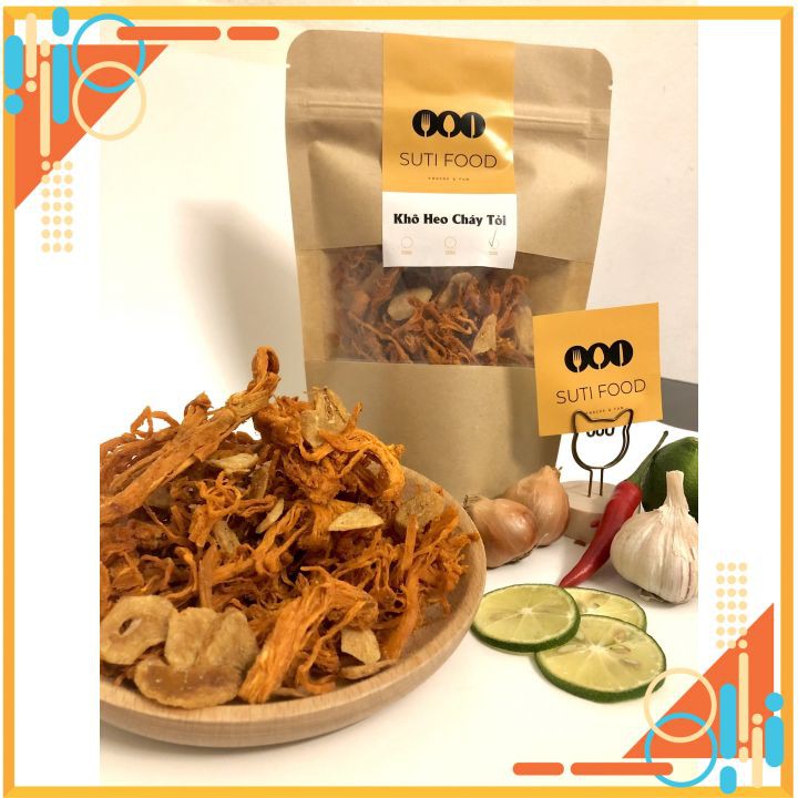 [250G] Khô Heo Cháy Tỏi Loại 1 - Thơm Ngon Chuẩn Vị - Chứng Nhận ATVSTP | BigBuy360 - bigbuy360.vn