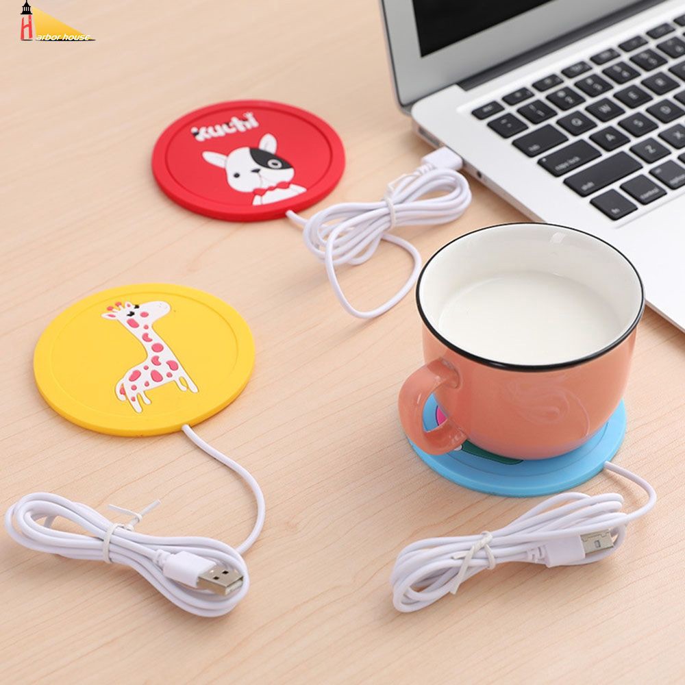 Đế lót ly cốc giữ nhiệt làm ấm cafe nước uống mini sạc USB