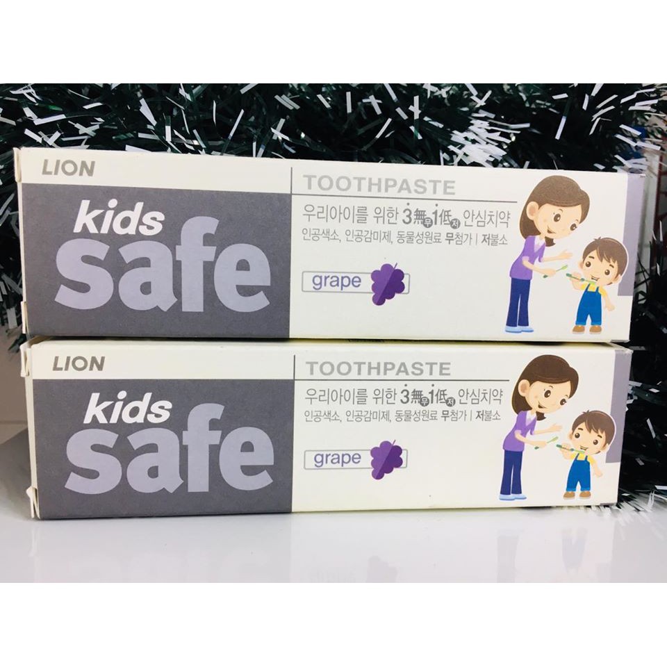 Kem Đánh Răng Trẻ Em CJ Lion Kids Safe 90g