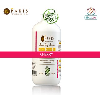 Dầu Massage Toàn Hoa Anh Đào chai 1 lít - Cherry Massage Oil For Spa/Home