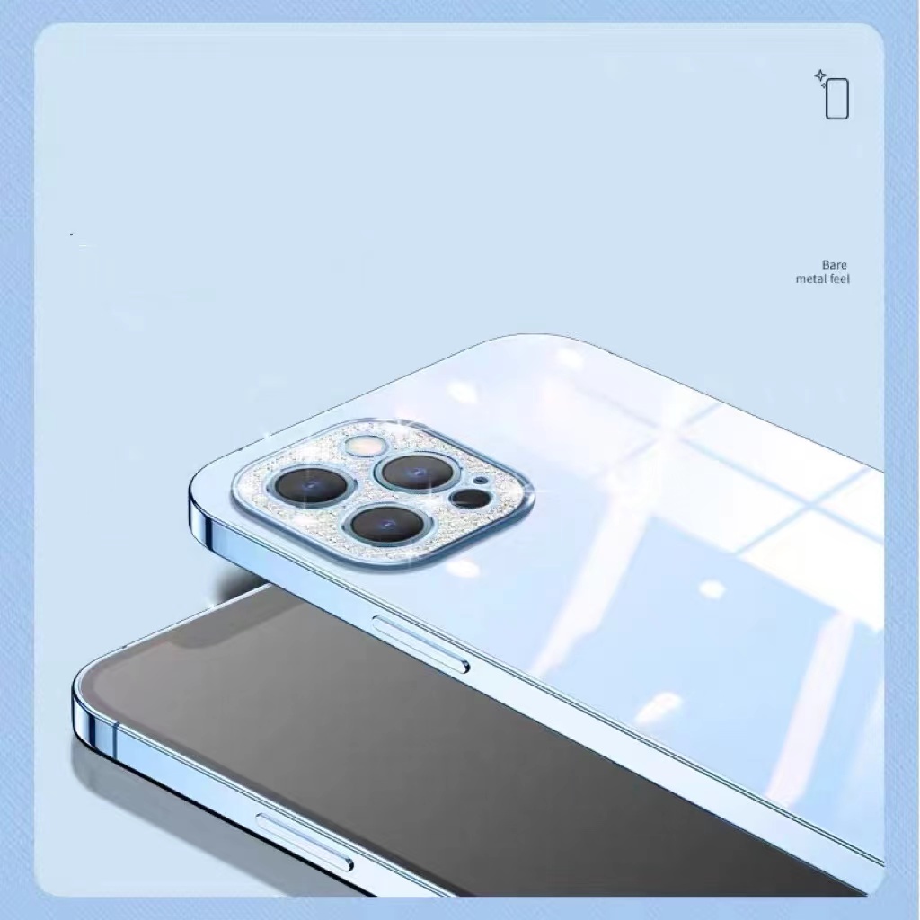 Ốp Điện Thoại TPU Mềm Trong Suốt Mạ Kim Tuyến Sang Trọng Cho iPhone 13 12 11 Pro XS Max X XR 7 8 plus SE 2020