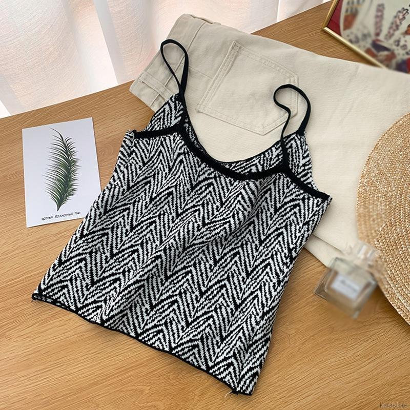 Áo Len Hai Dây Cổ Chữ V Form Ôm Họa Tiết Kẻ Sọc | BigBuy360 - bigbuy360.vn