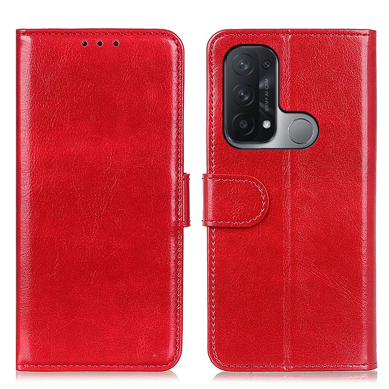 Bao da điện thoại mềm dạng ví đơn giản thanh lịch cho Oppo Reno 5A