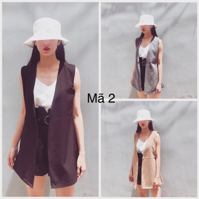 Áo khoác blazer nữ không tay - áo khoác vest nữ thời trang ulzzang