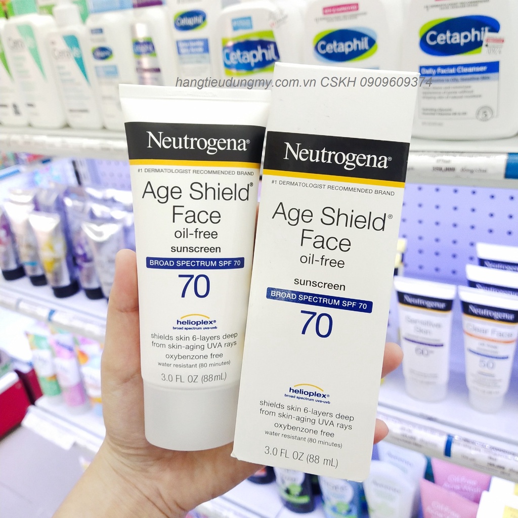 Kem chống nắng dưỡng da chống lão hóa Neutrogena Age Shield SPF 70