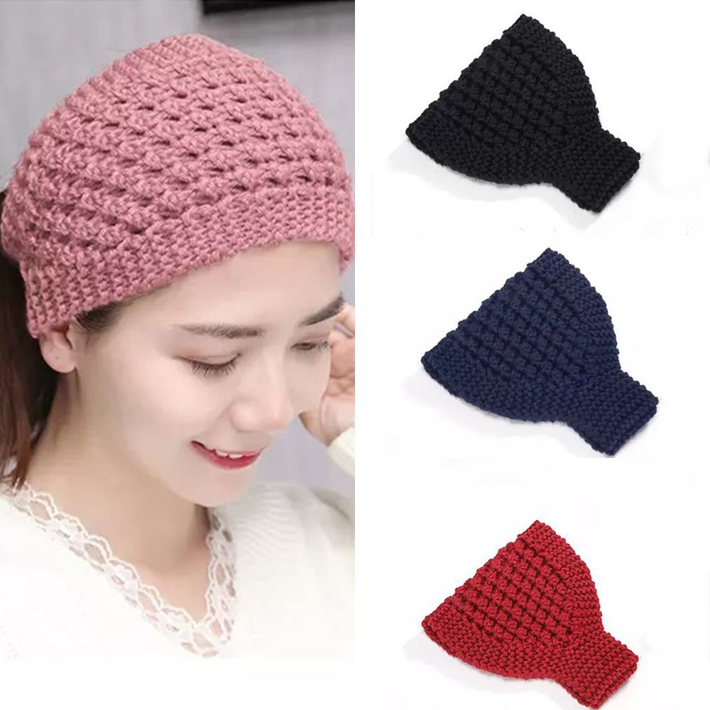 Mũ len nửa đầu - Băng đô turban len cho mùa đông cực cool