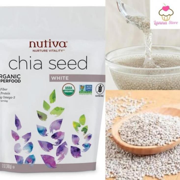 ( KIBO ) [CHÍNH HÃNG] Hạt Chia Seeds Nutiva - Mỹ