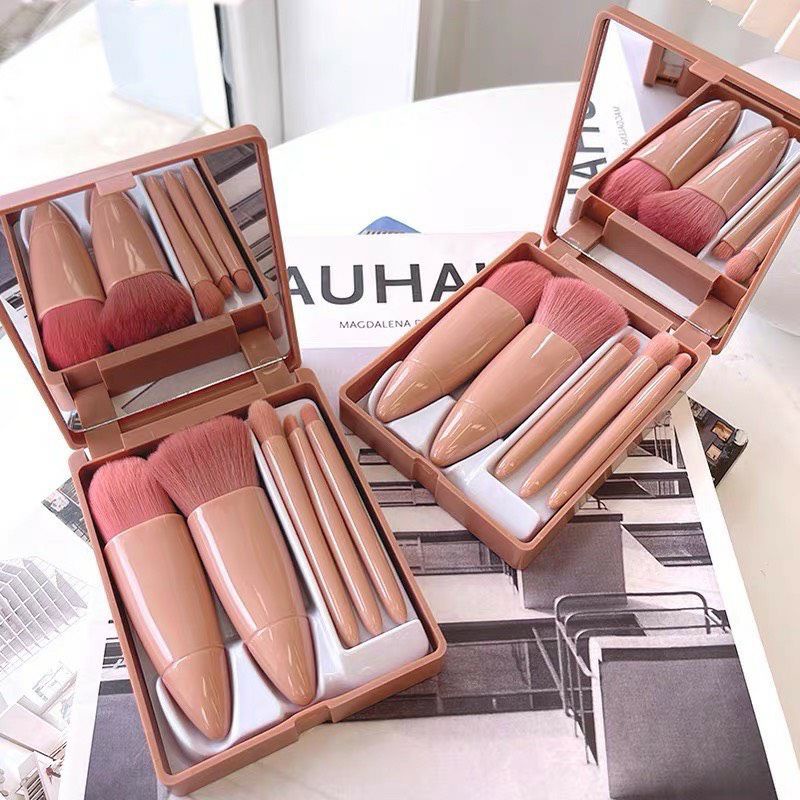 Bộ set cọ trang điểm make up cá nhân 5 món lông mềm mượt dễ tán