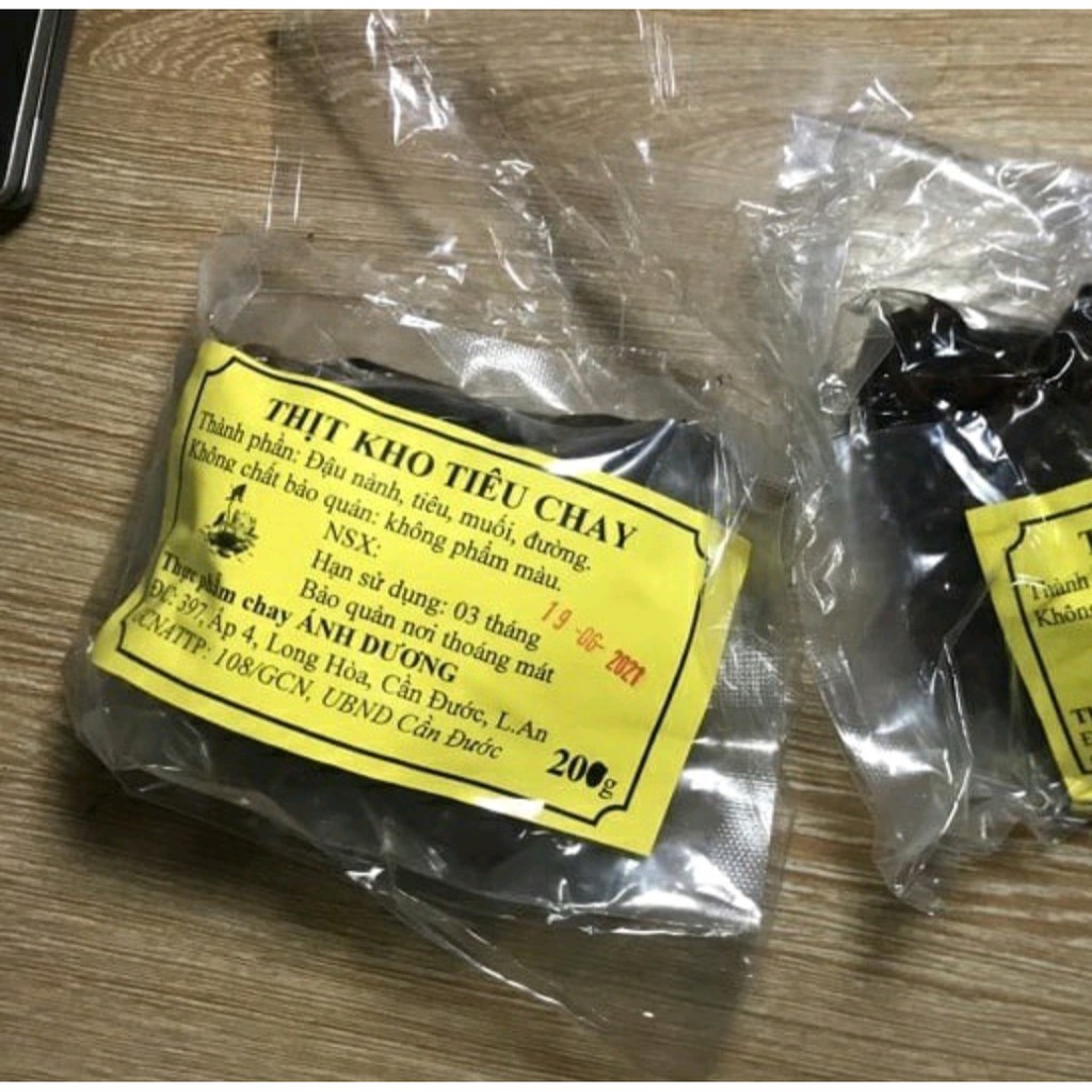 Thịt kho tiêu chay An Dương sản phẩm thuần chay - Gói 200g | BigBuy360 - bigbuy360.vn