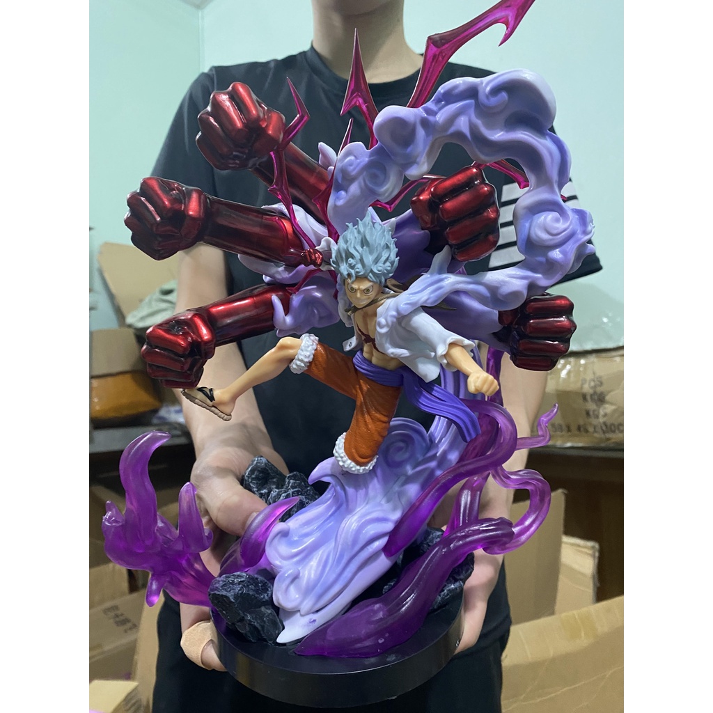 MH32 - Mô Hình Cao Cấp Figure Monkey D Luffy Gear 5 God Nika Haki 7 Tay Siêu To Cao 33cm Cực Đẹp - Mô Hình One Piece