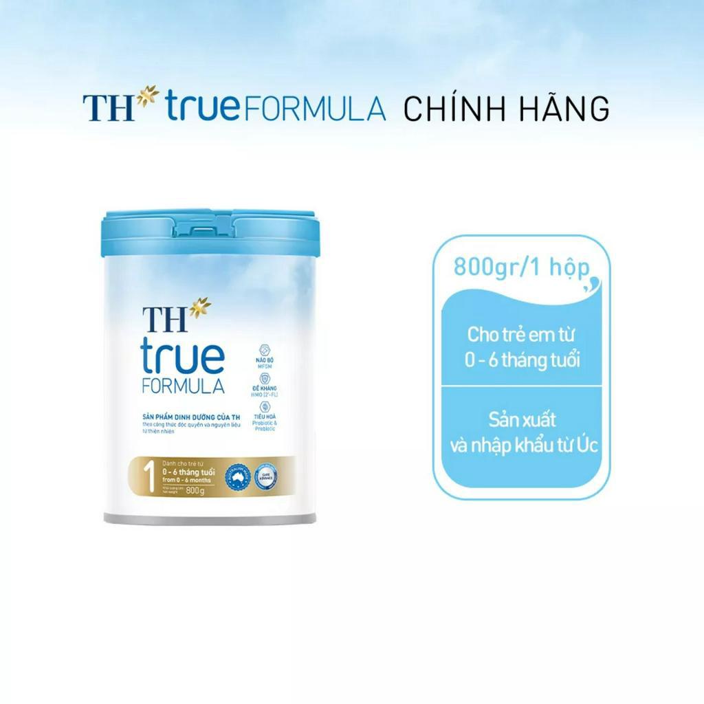 [HSD T1-2025] Sữa Bột Dinh Dưỡng Công Thức TH True Formula 1 800g [Từ 0 - 6 Tháng].