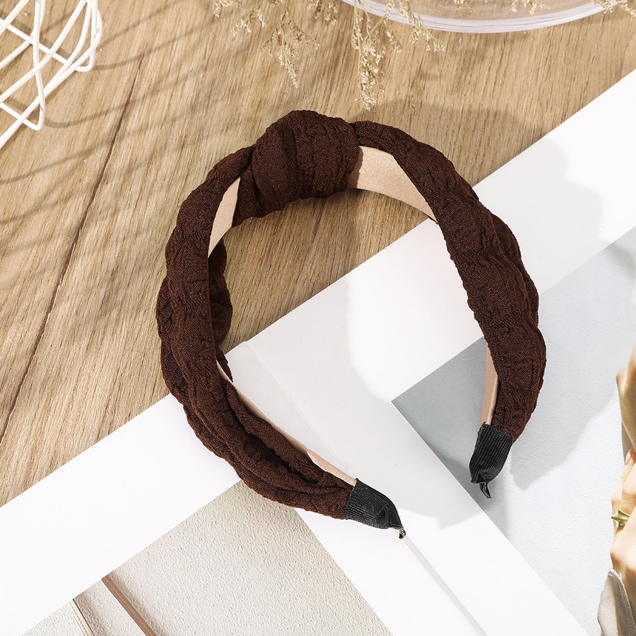 Băng Đô Cài Tóc Bản Rộng Thắt Nút Phong Cách Hàn Quốc Cho Nữ