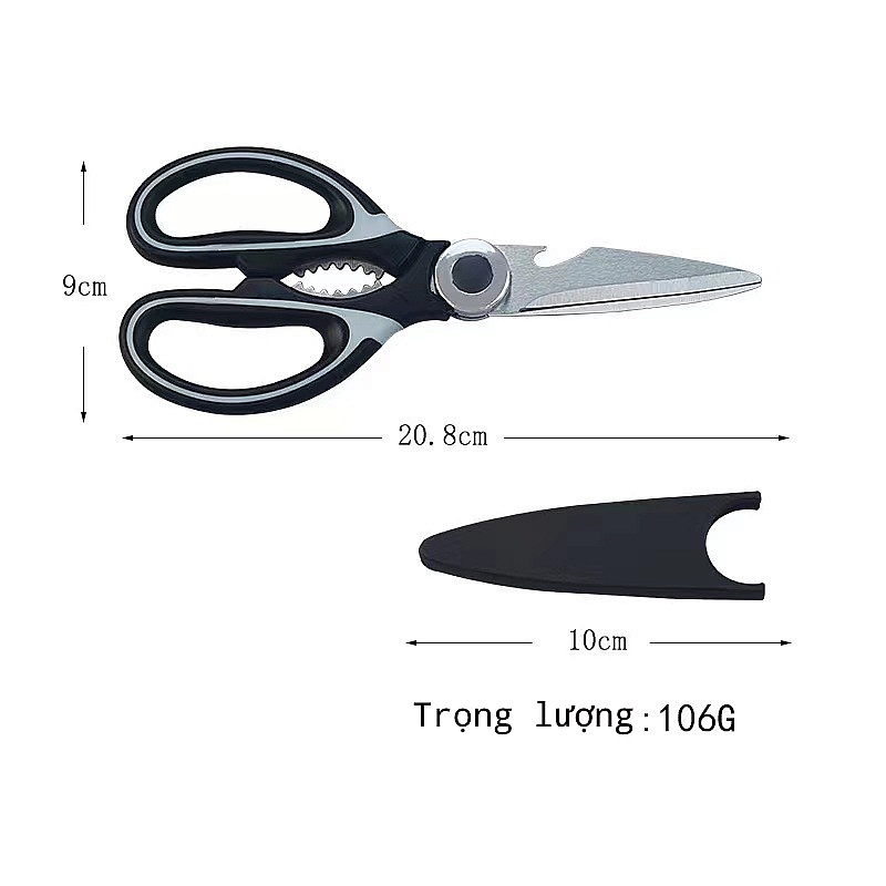 Kéo Cắt Gà Và Thực Phẩm Nhà Bếp Inox Đa Năng