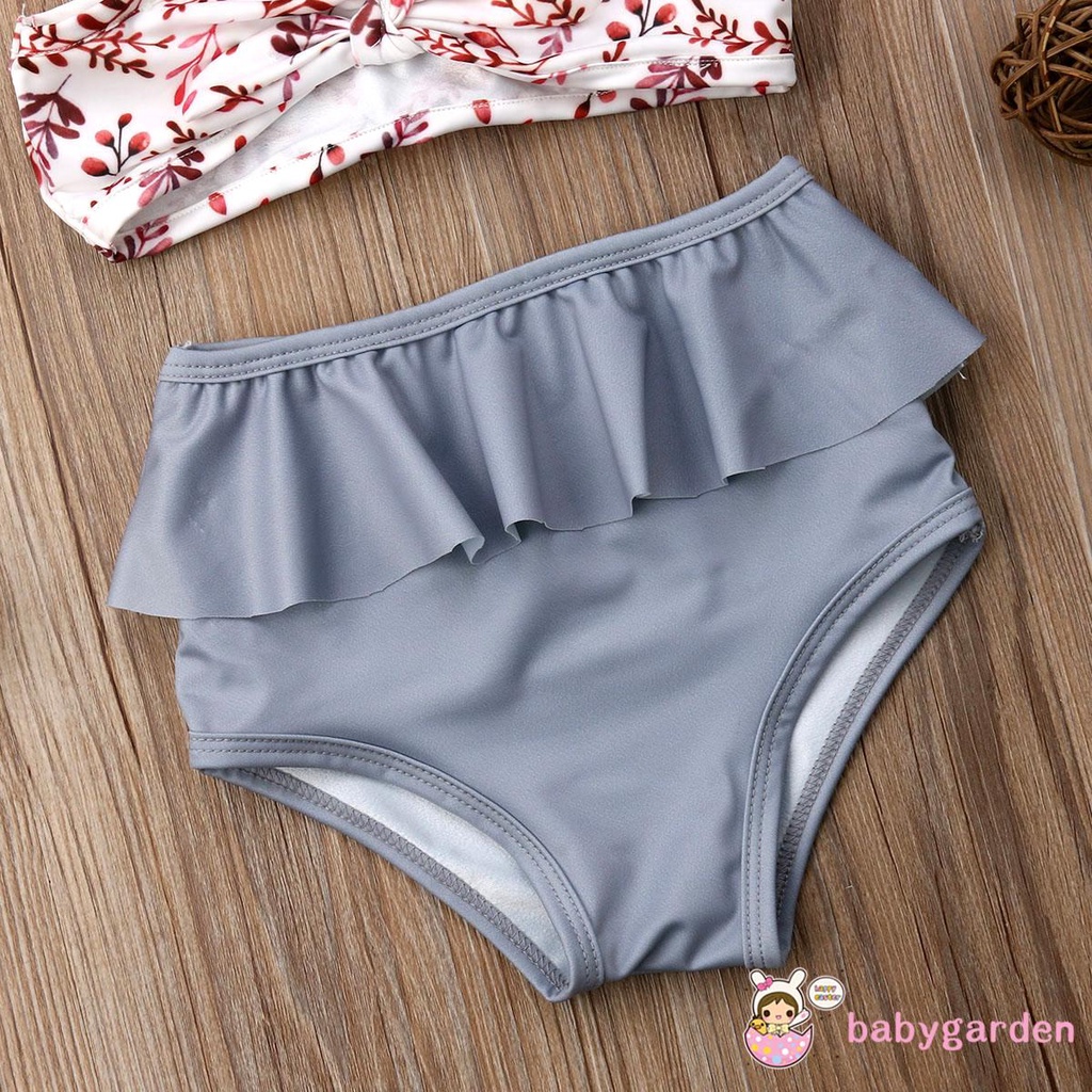 Set đồ bơi 2 mảnh thắt nơ dành cho bé gái