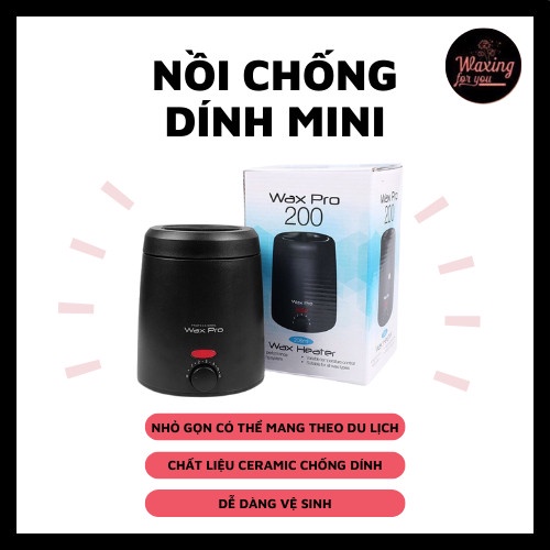 Nồi nấu sáp wax lông chống dính mini