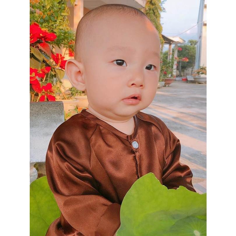 Đồ lam đi chùa cho bé - áo bà ba cho bé trai bé gái ( ĐỦ SIZE) đủ màu - chất lụa siêu mát xinh xắn