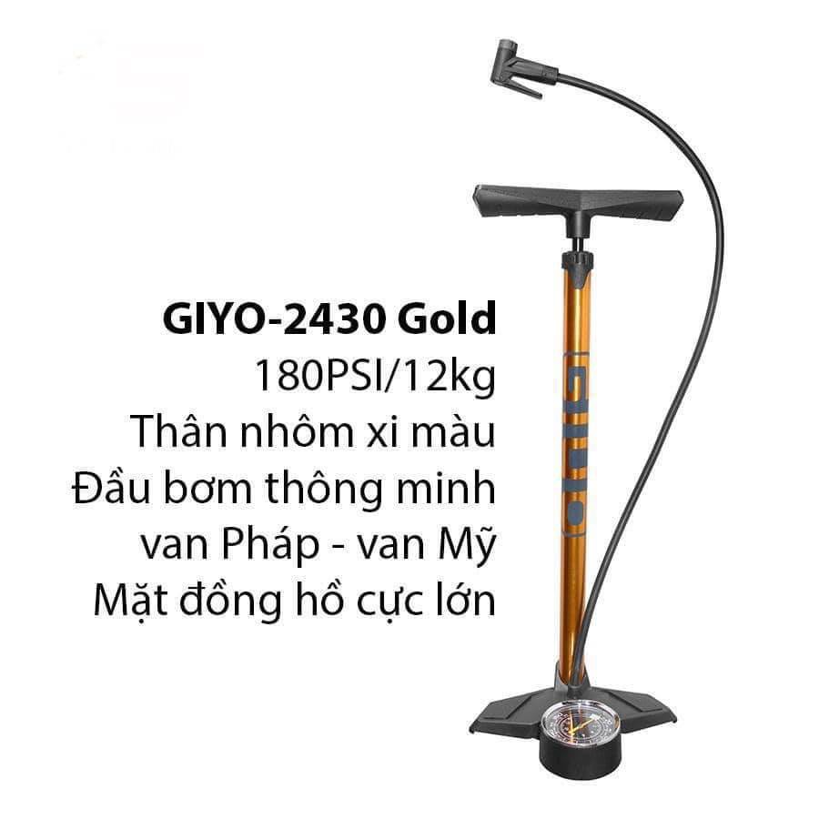 Bơm sàn cao cấp xe đạp GIYO GF-2430