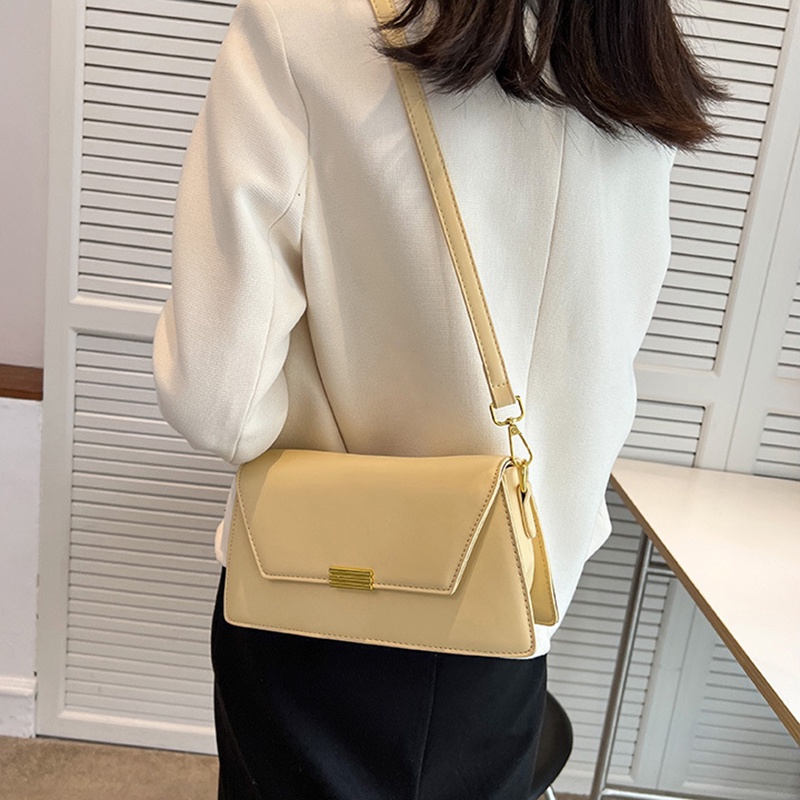 Túi đeo chéo IELGY hình vuông nhỏ màu sắc đơn giản có khóa từ thời trang cho nữ