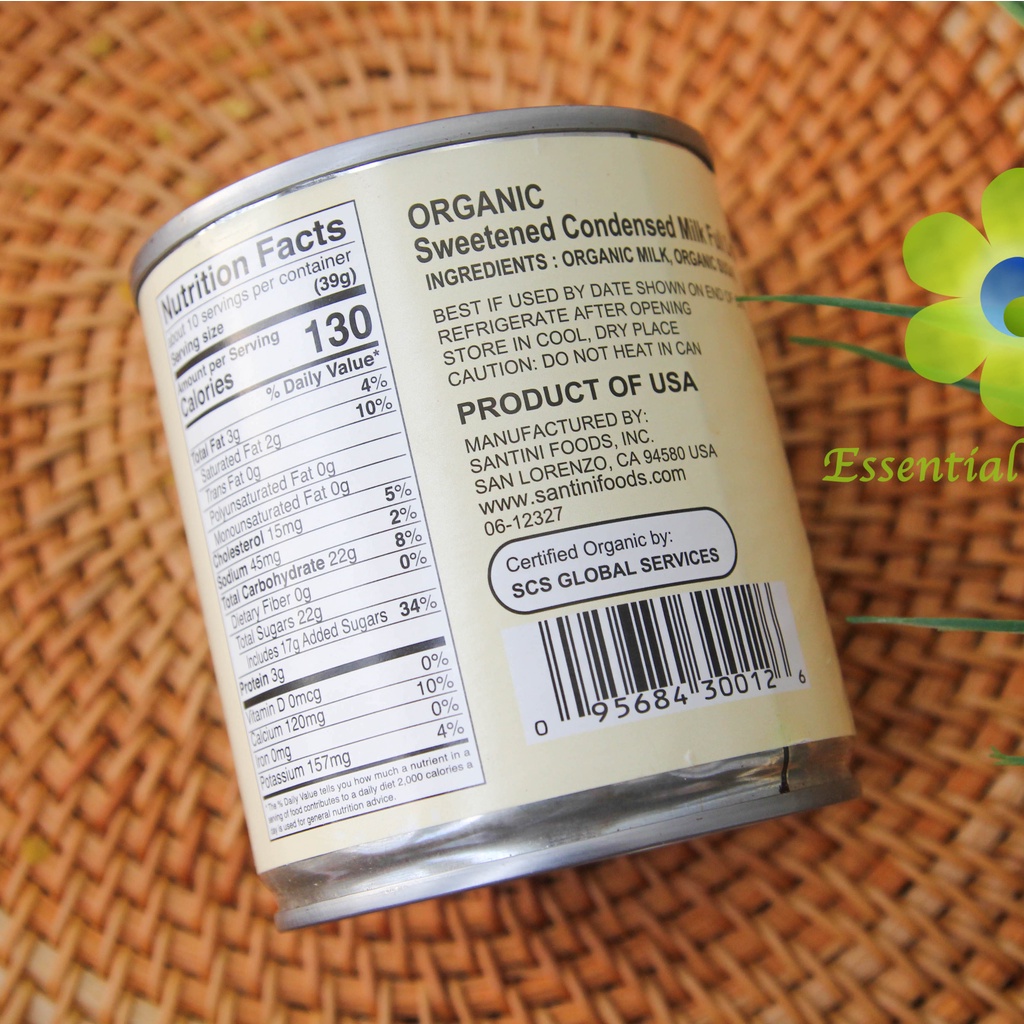 Sữa đặc hữu cơ California Farm 397g Mỹ
