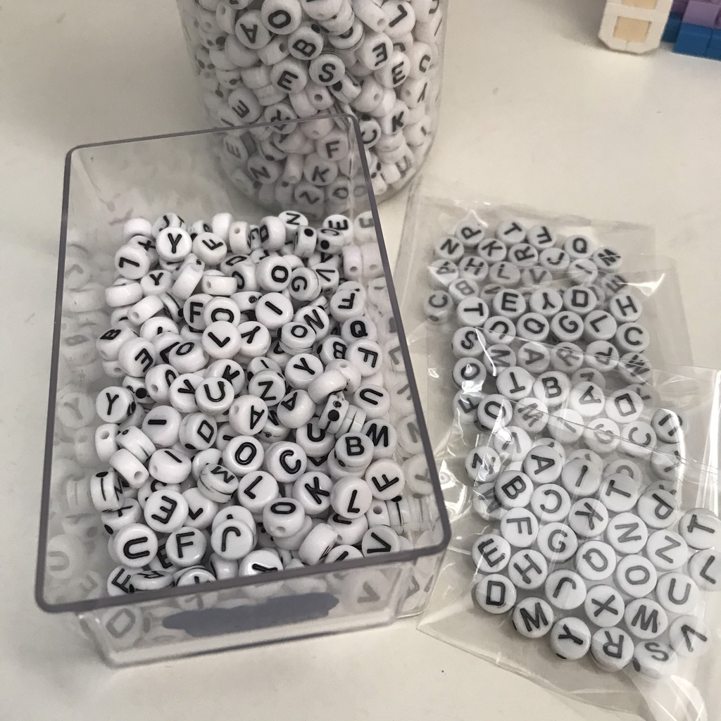 [CH0014] [Giá siêu rẻ] Bộ 50 chữ cái dùng làm vòng tay handmade.