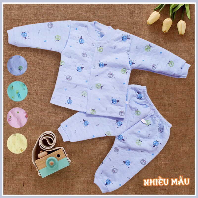 BỘ QUẦN ÁO VẢI TRẦN BÔNG DÀY ẤM