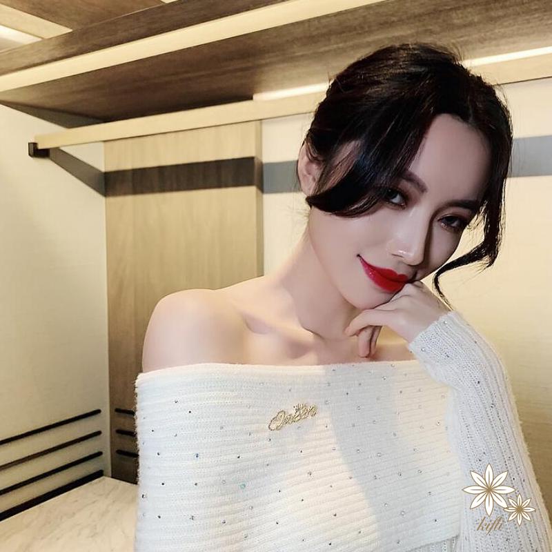 【kifli】Ghim Cài Áo Hình Vương Miện Và Chữ Queen Đính Đá Thời Trang Cho Nữ