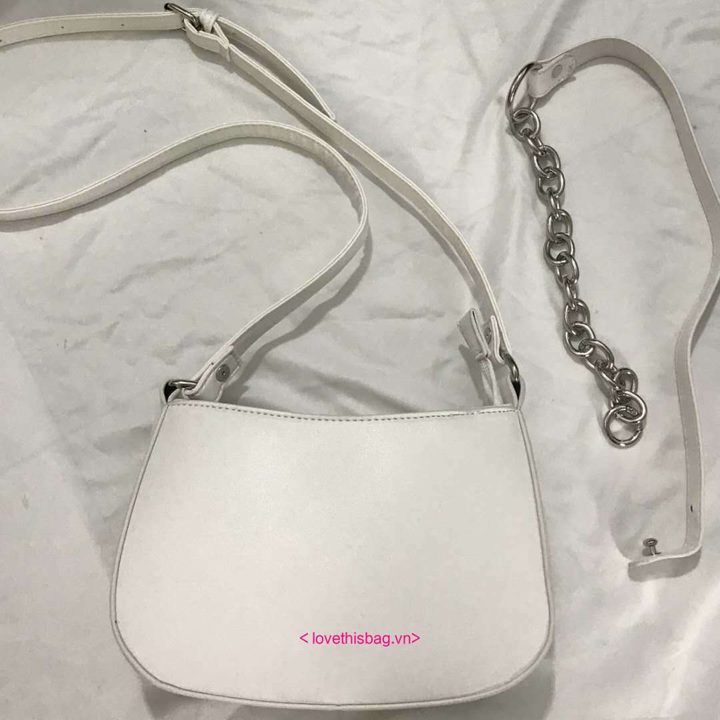 Túi Xách Đeo Chéo Phối Dây Xích Thời Trang Cho Nữ