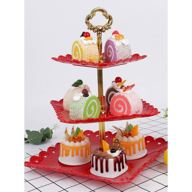 Giá Đỡ Bánh Cupcake 3 Tầng Có Thể Tháo Rời Tiện Dụng