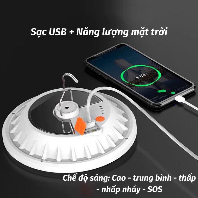 Đèn Năng Lượng Mặt Trời Đèn Tích Điện Siêu Sáng KHO GIA DỤNG TRẦN PHÚ