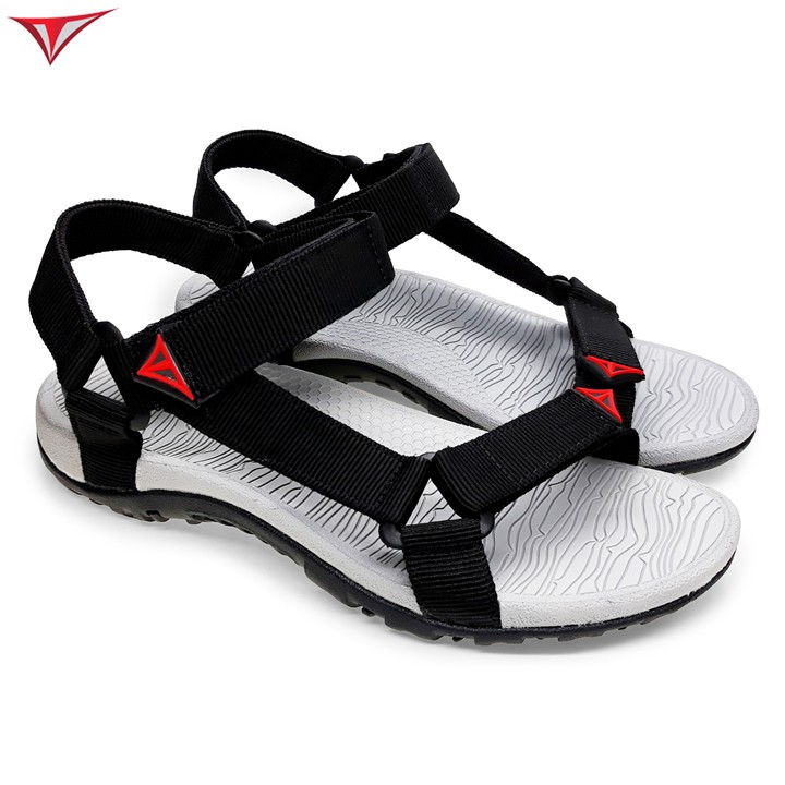 Giày sandal nam Việt Thủy quai chéo đen - VT08