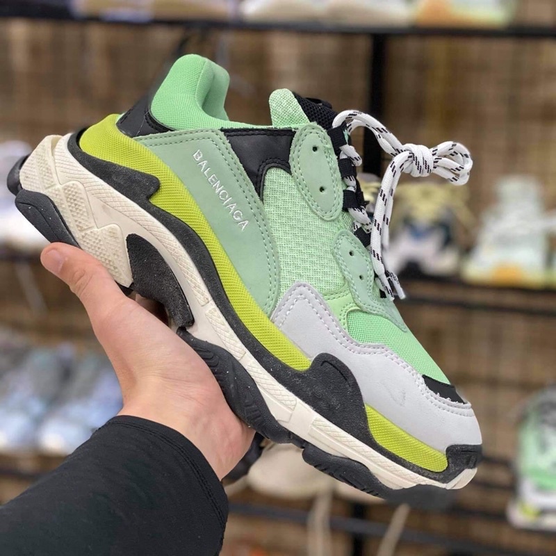 Balenciaga triple s màu xanh ngọc